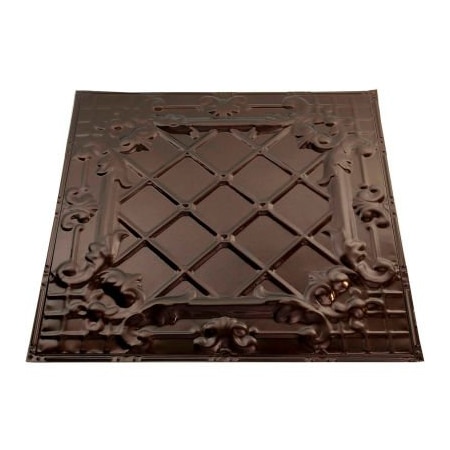 Acoustic Ceiling Products Great Lakes Tin Toledo 2' X 2' Lay-in Tin Ceiling Tile in Bronze Burst - Y55-06